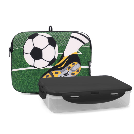 תיק אוכל Soccer Game  שחור/ירוק