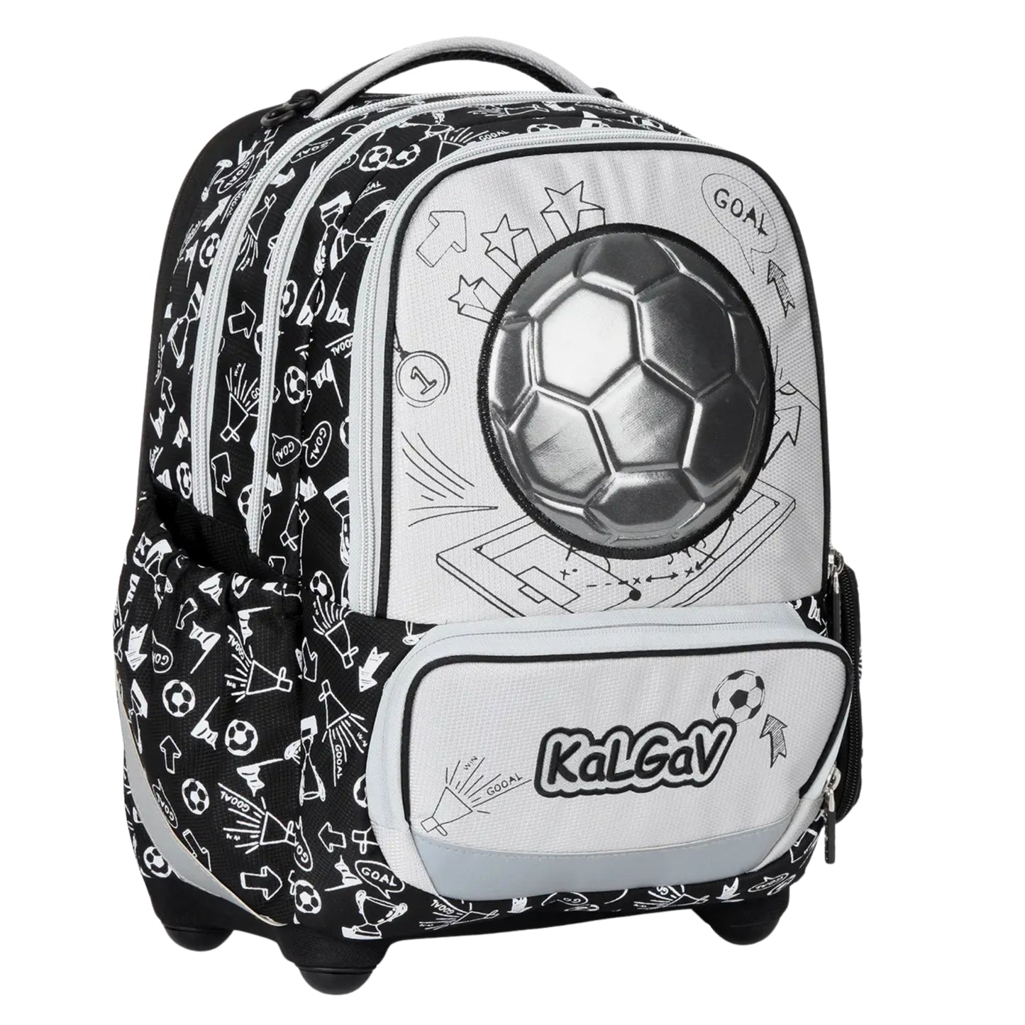 תיק גב אורטופדי X-Fix Soccer Ball שחור כסוף