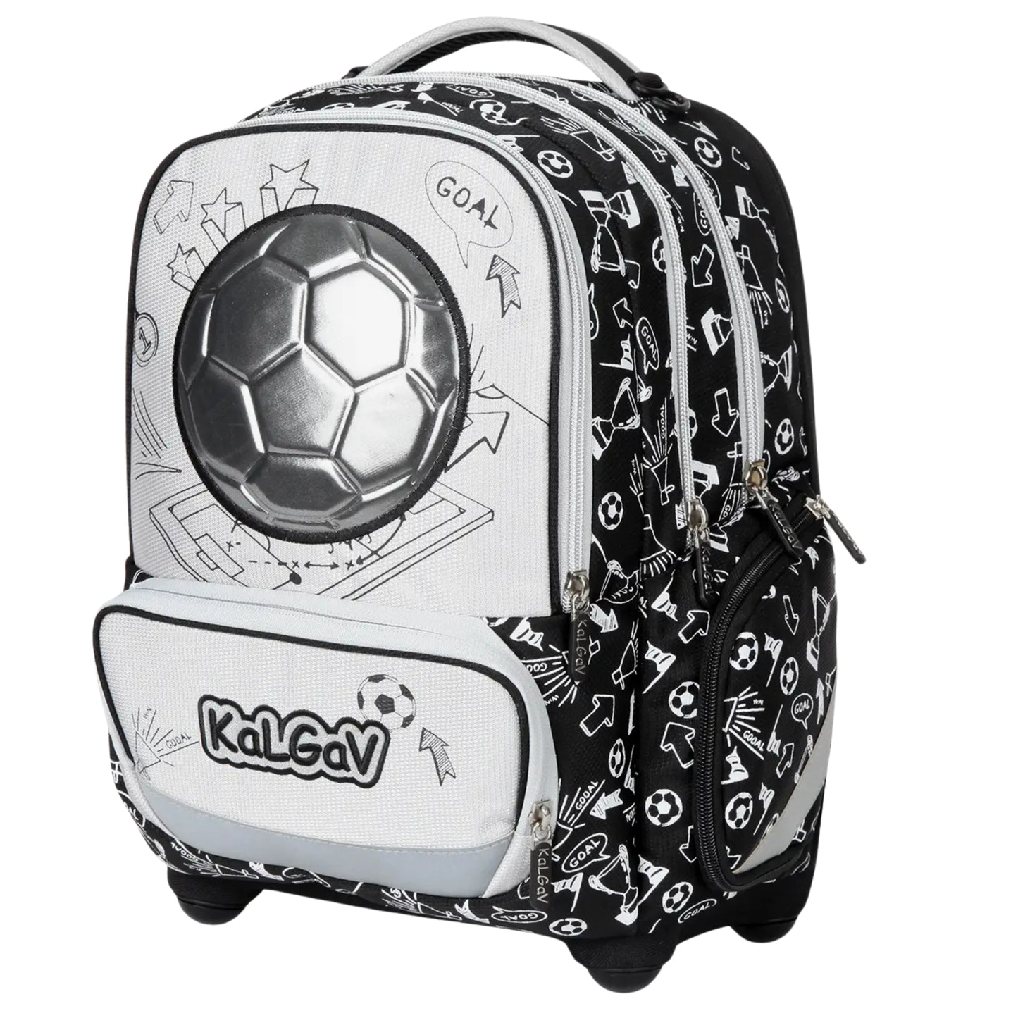 תיק גב אורטופדי X-Fix Soccer Ball שחור כסוף