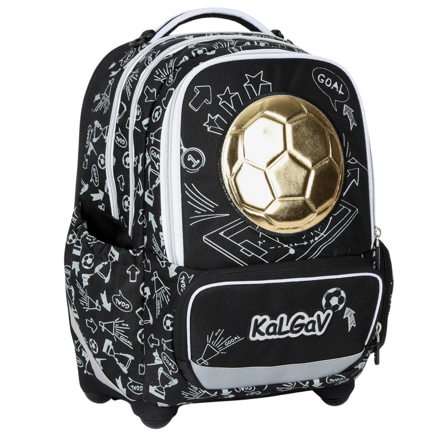 תיק גב אורטופדי X-Fix Soccer Ball שחור לבן