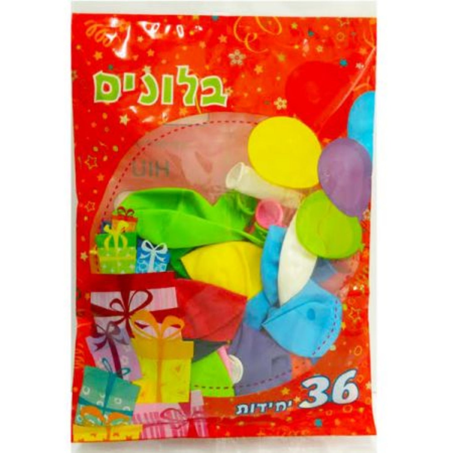 שקית 36 בלונים סטנדרט פסטל