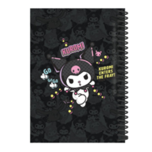 מחברת B5 ספירלה כריכה PP קורומי שחור