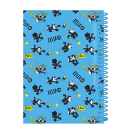 מחברת B5 ספירלה כריכה PP  פליקס כחול