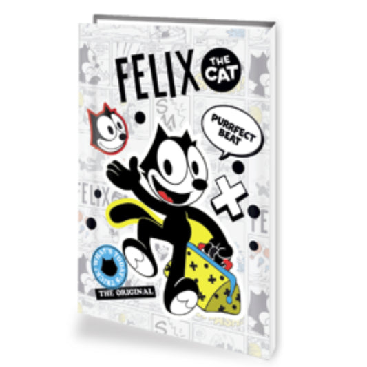 מחברת שורה A4 כריכה קשה פליקס לבן