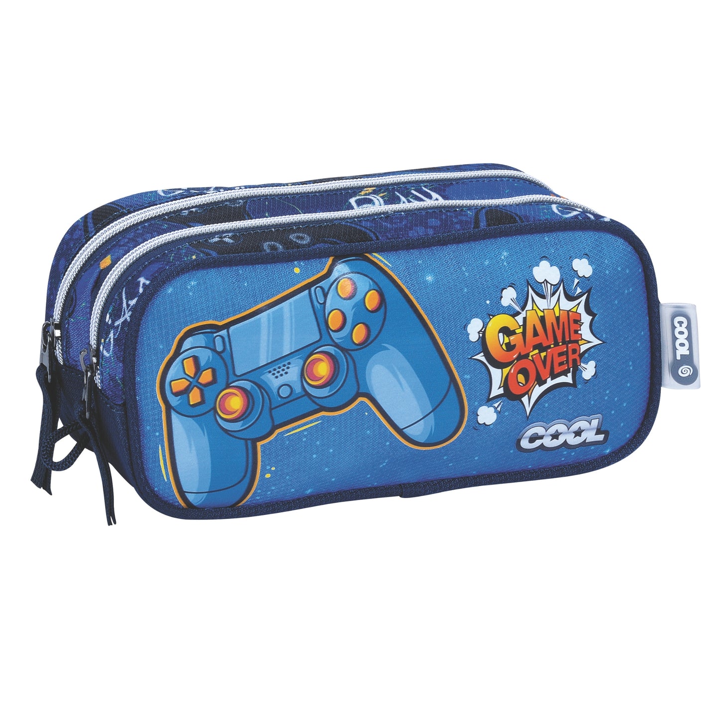 תיק גב אורטופדי וקלמר Cool Game Over כחול