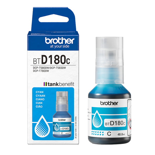 בקבוק דיו כחול מקורי Brother BTD180C