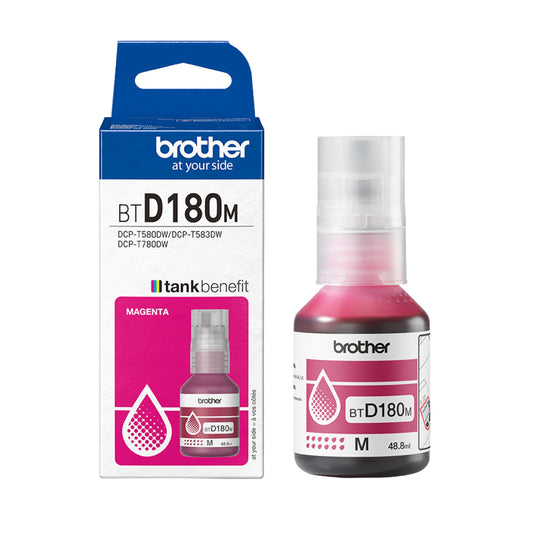 בקבוק דיו אדום מקורי Brother BTD180M