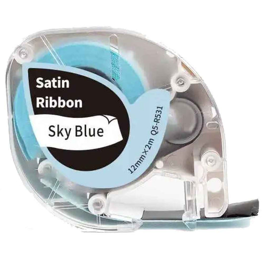 מדבקה בד סאטן שחור על טורקיז 2*12מ"מ דגם Aimo Q5-R531