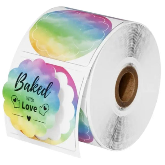 מדבקה מבריקה עגולה 500יח', 50.8מ"מ דגם Aimo SLR22500TD