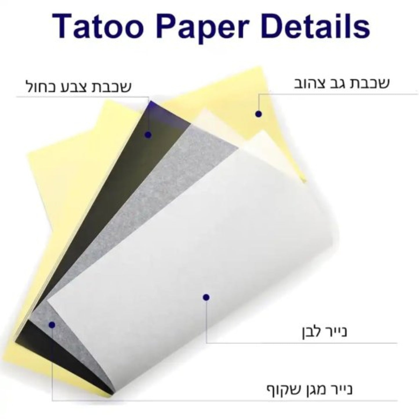 נייר העברה A4 למדפסת קעקועים 100 יח' דגם Aimo AF11