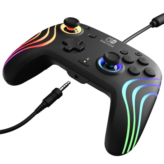 בקר חוטי PDP Afterglow RGB Controller Nintendo שחור