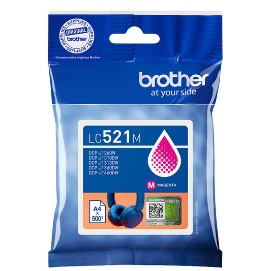 ראש דיו מקורי Brother LC-521M מגנטה