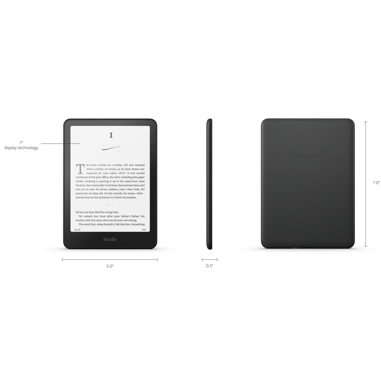 קורא ספרים (2024) Amazon Kindle Paperwhite 7"-16GB