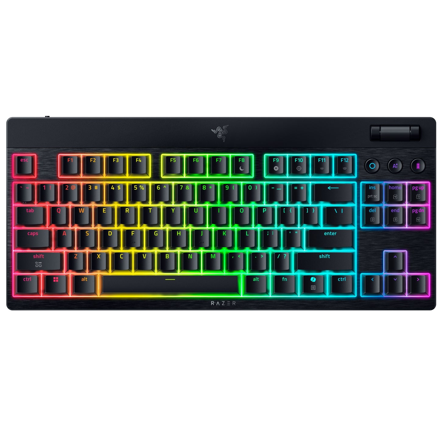 מקלדת גיימינג אלחוטית .Razer Blackwidow V4 TKL Hyperspeed O.S