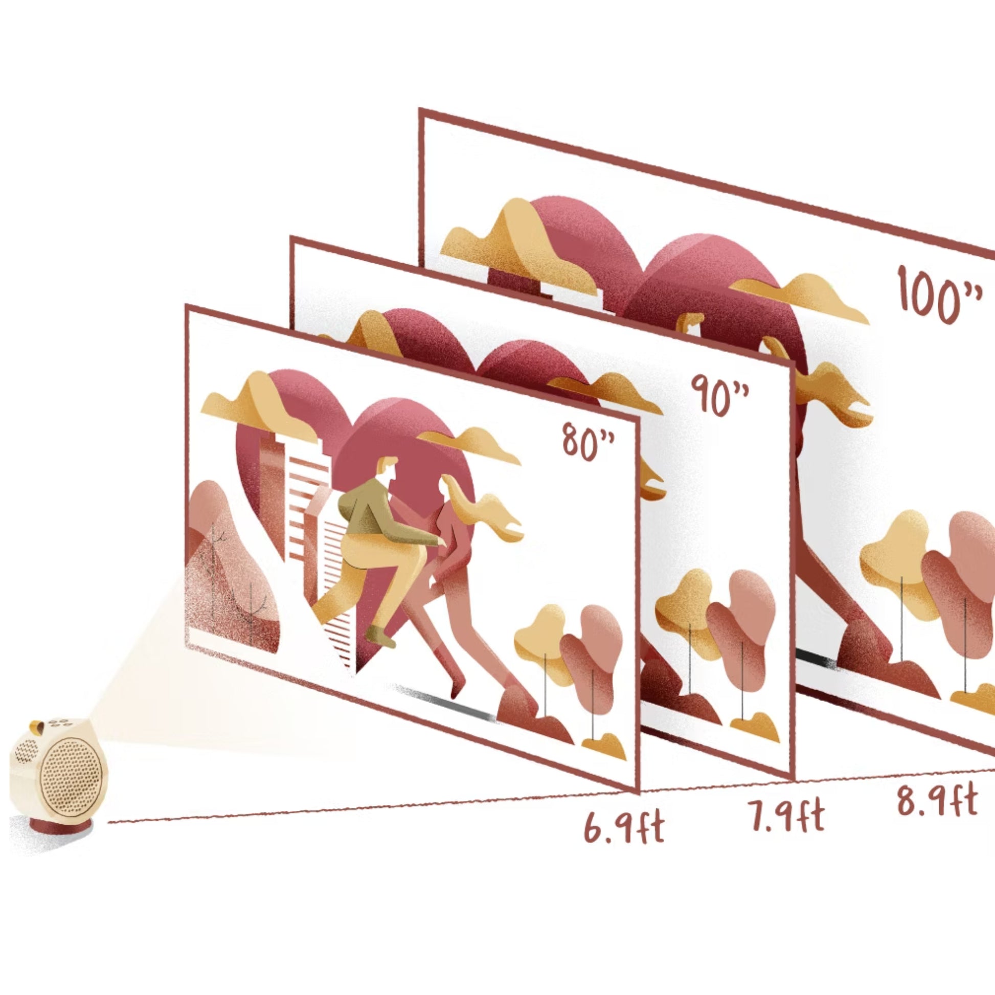 מקרן נייד BENQ GV30 Smart Mini Wireless Android TV