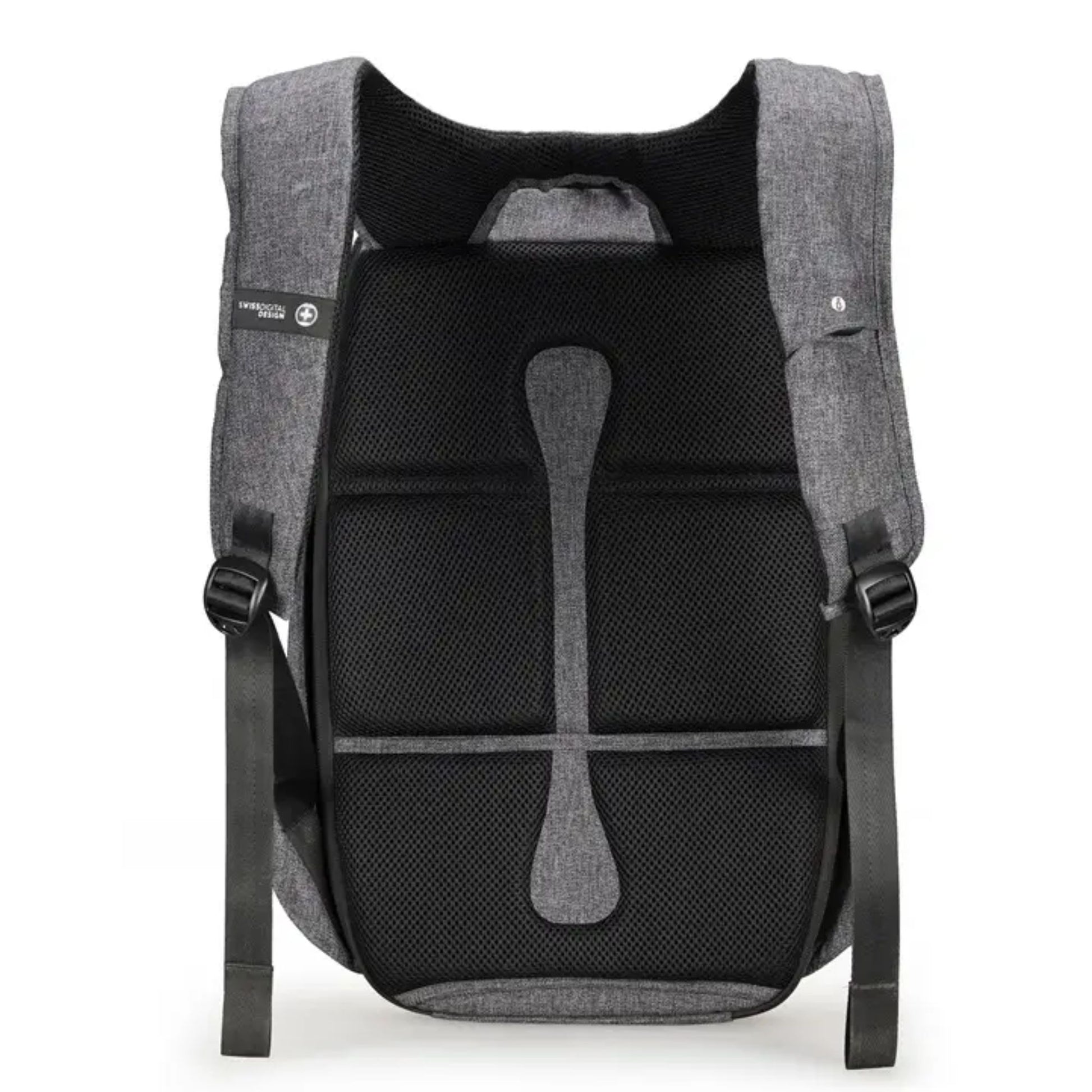 תיק גב למחשב 16" Swiss Digital Cosmo שחור אפור