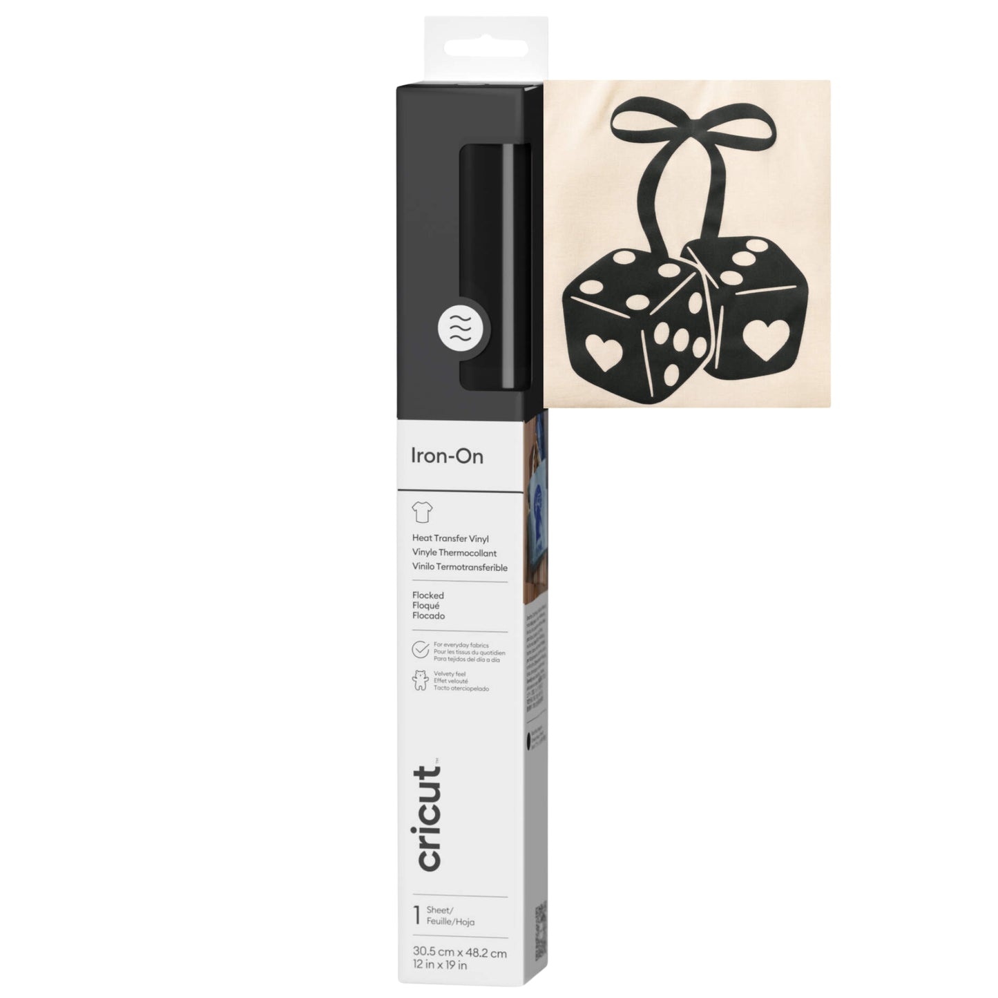 נייר גיהוץ 48.3*30.5סמ Cricut Flocked Iron-On
