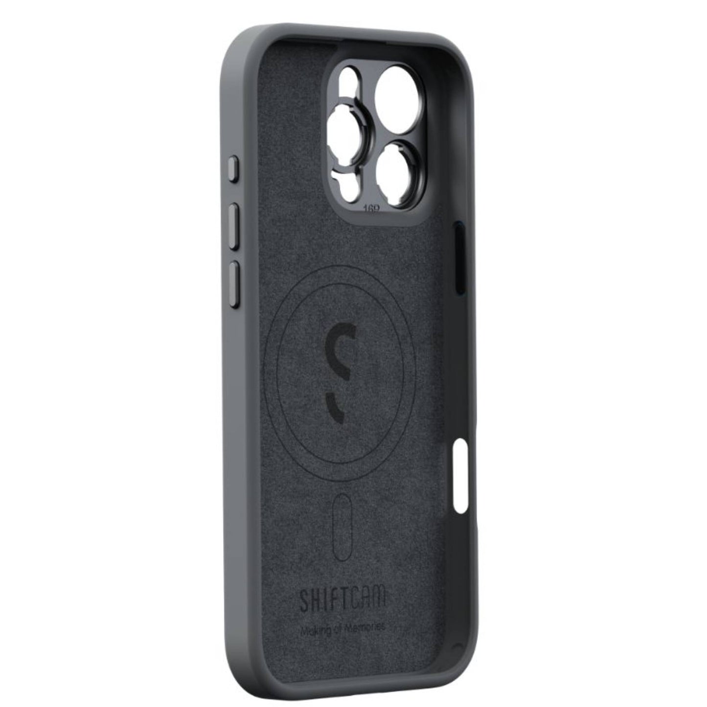 כיסוי טלפון iPhone 16 Pro Max עם מתאם עדשה Shiftcam Camera Case אפור