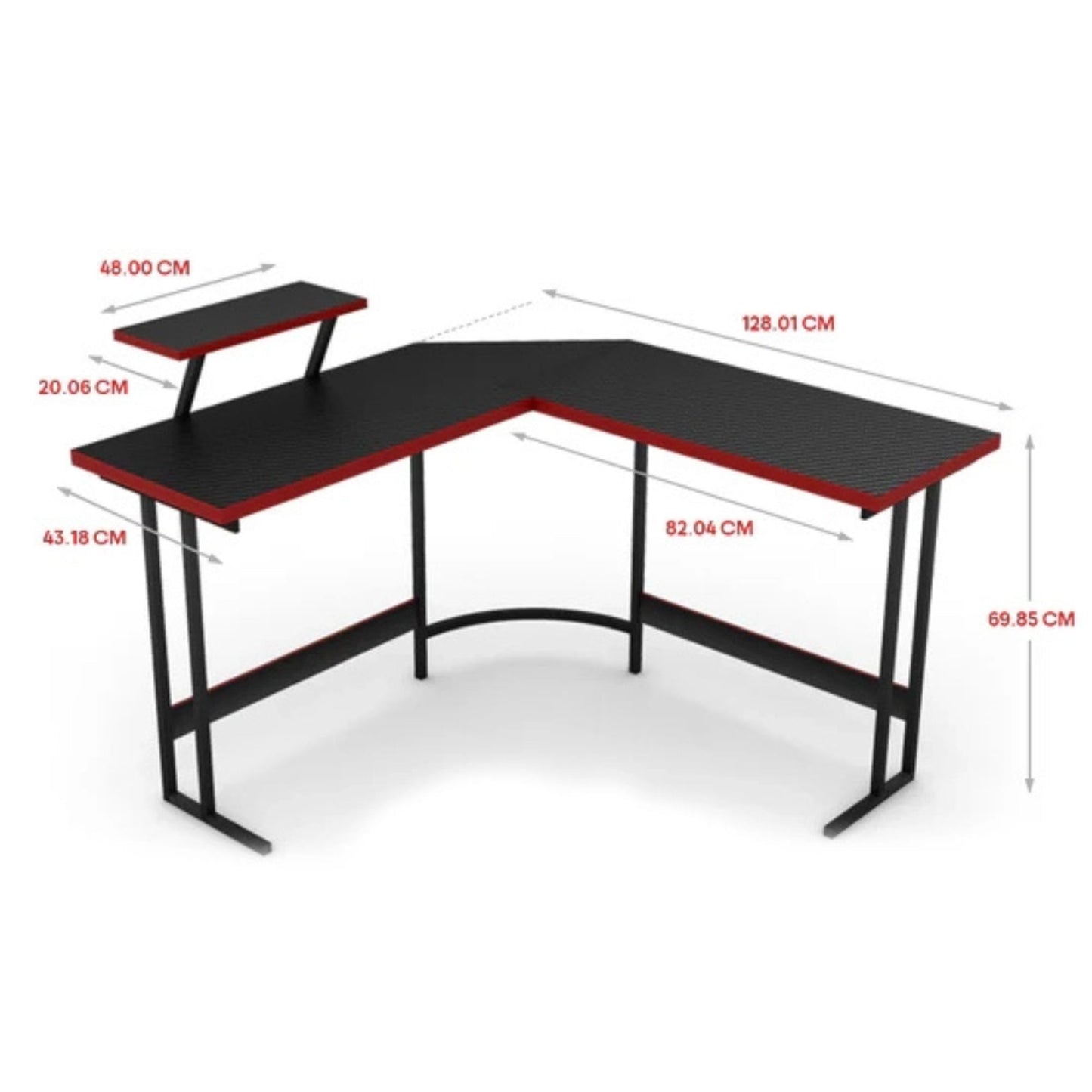 שולחן גיימינג בצורת L דגם Xtrike Me DK-04