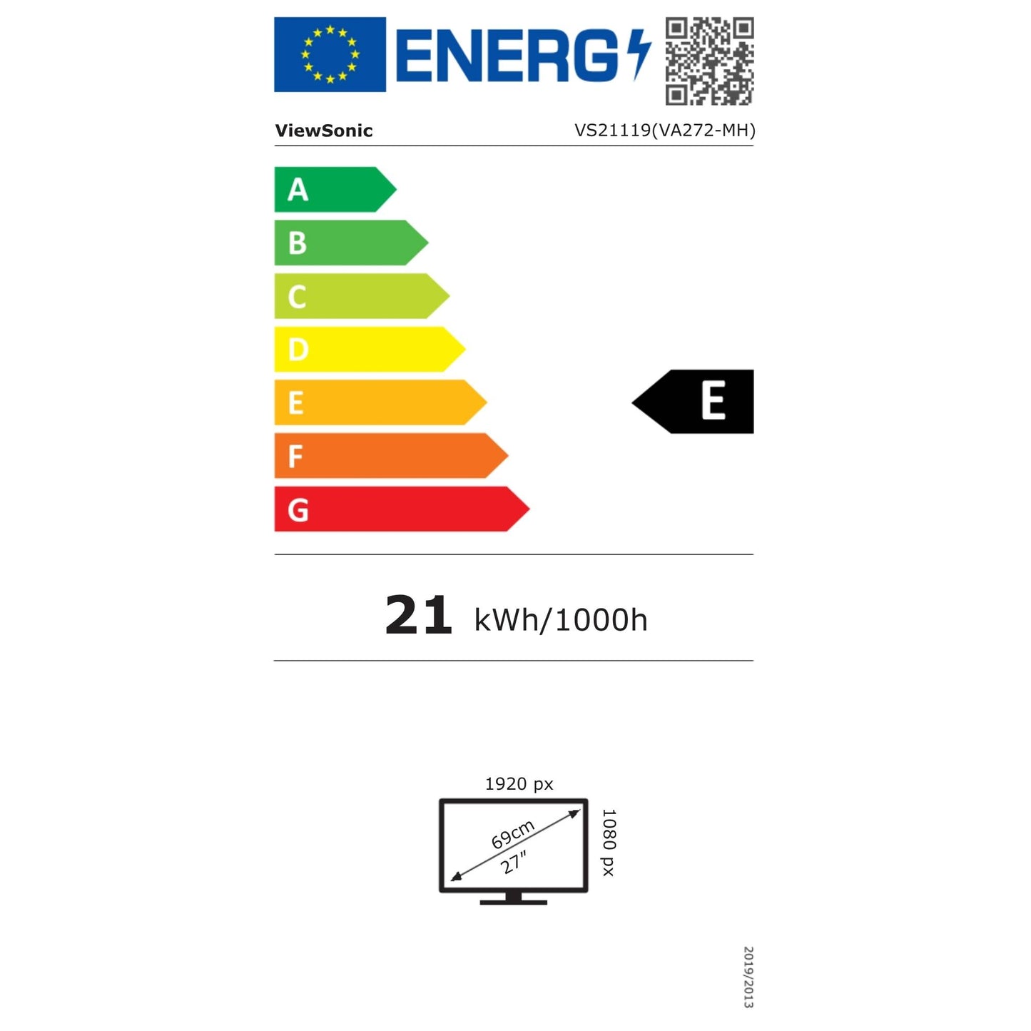 מסך מחשב ''27 ViewSonic VA272-MH FHD IPS 100HZ