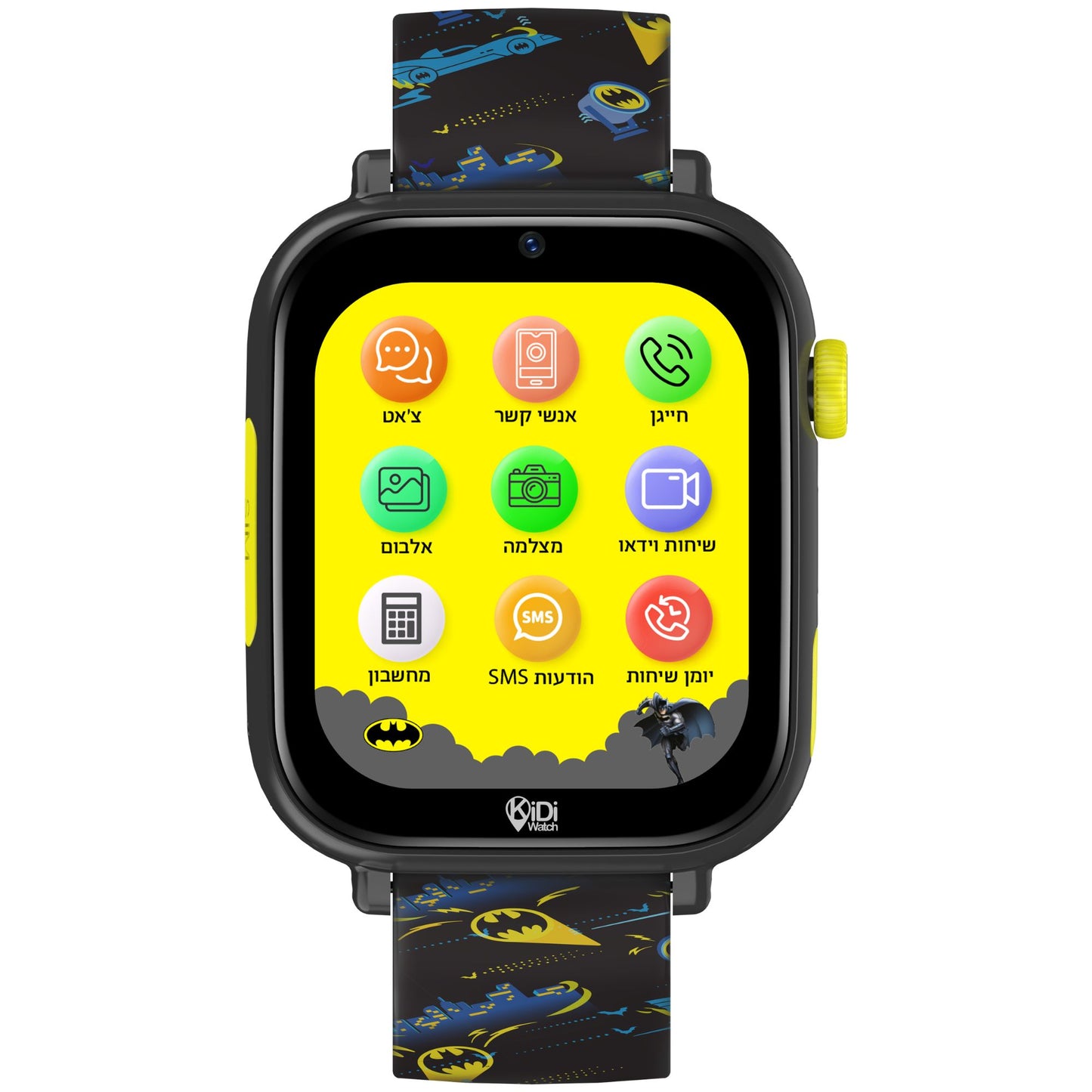 שעון חכם לילדים KidiWatch Friends Batman (2026) 4G שנה אחריות ע"י היבואן הרשמי