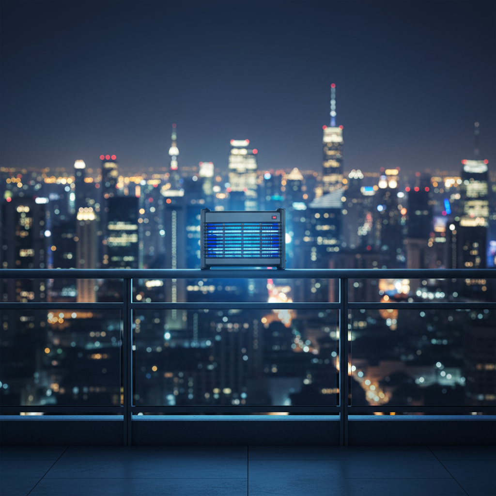 קטלן יתושים אלקטרוני 16 וואט נורת OMEGA ZERO IK218B-2X8W T5