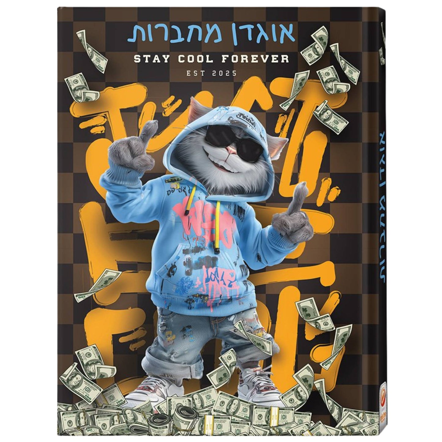 אוגדן מחברות A5 חתול גרפיטי