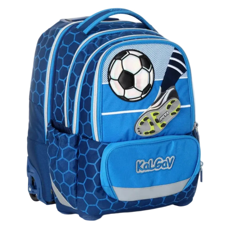 סט תיק טרולי אורטופדי וקלמר Itrolly Soccer Game כחול