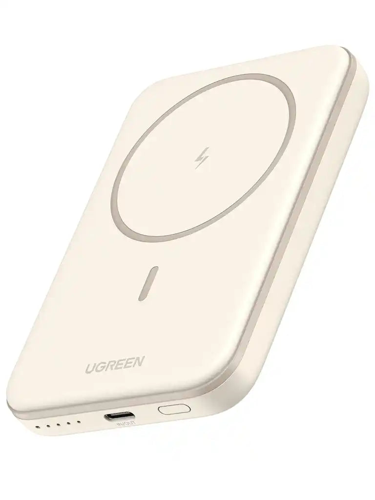 סוללת גיבוי 5000mah 20w Magnetic Wireless לבן Ugreen
