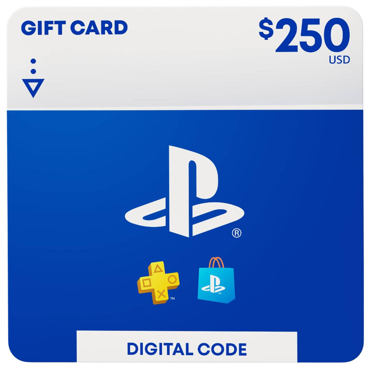 כרטיס כסף ארנק דיגיטלי 250$ Playstation Network US