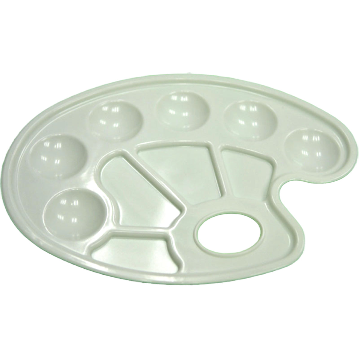 פלטה פלסטיק קטנה לערבוב צבעים