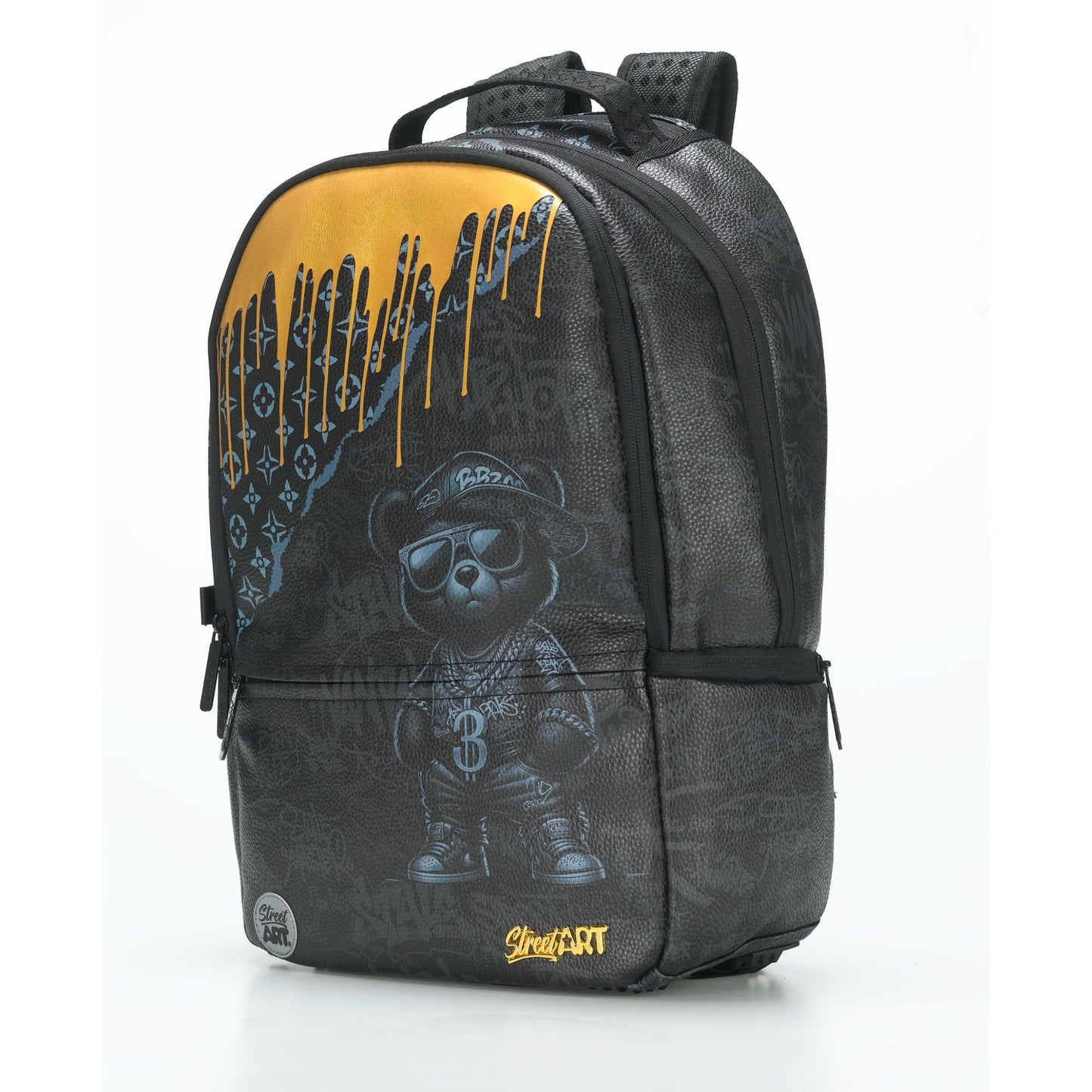 תיק גב Street Art Gold Bear Pu