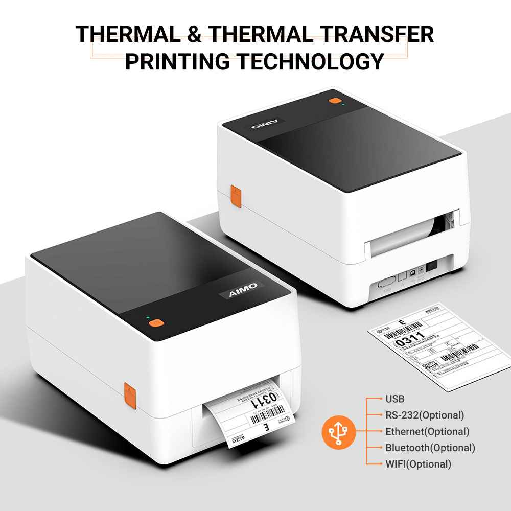 מדפסת ברקוד תרמית שולחנית Aimo T200PRO