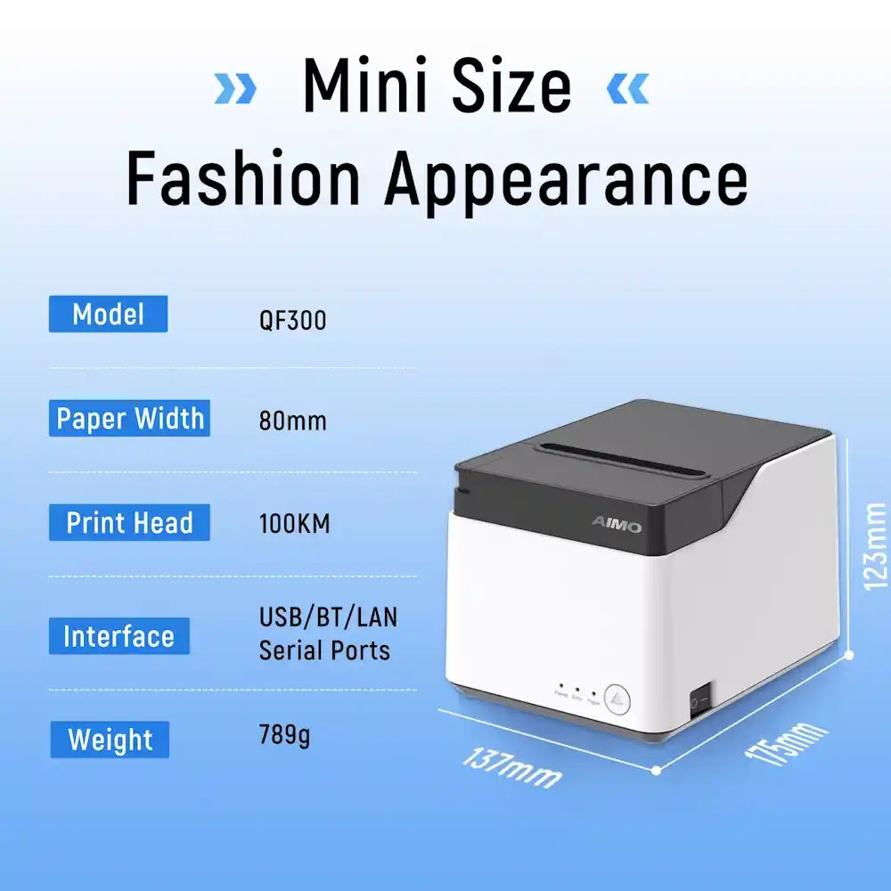 מדפסת קבלות תרמית Aimo QF300UBT