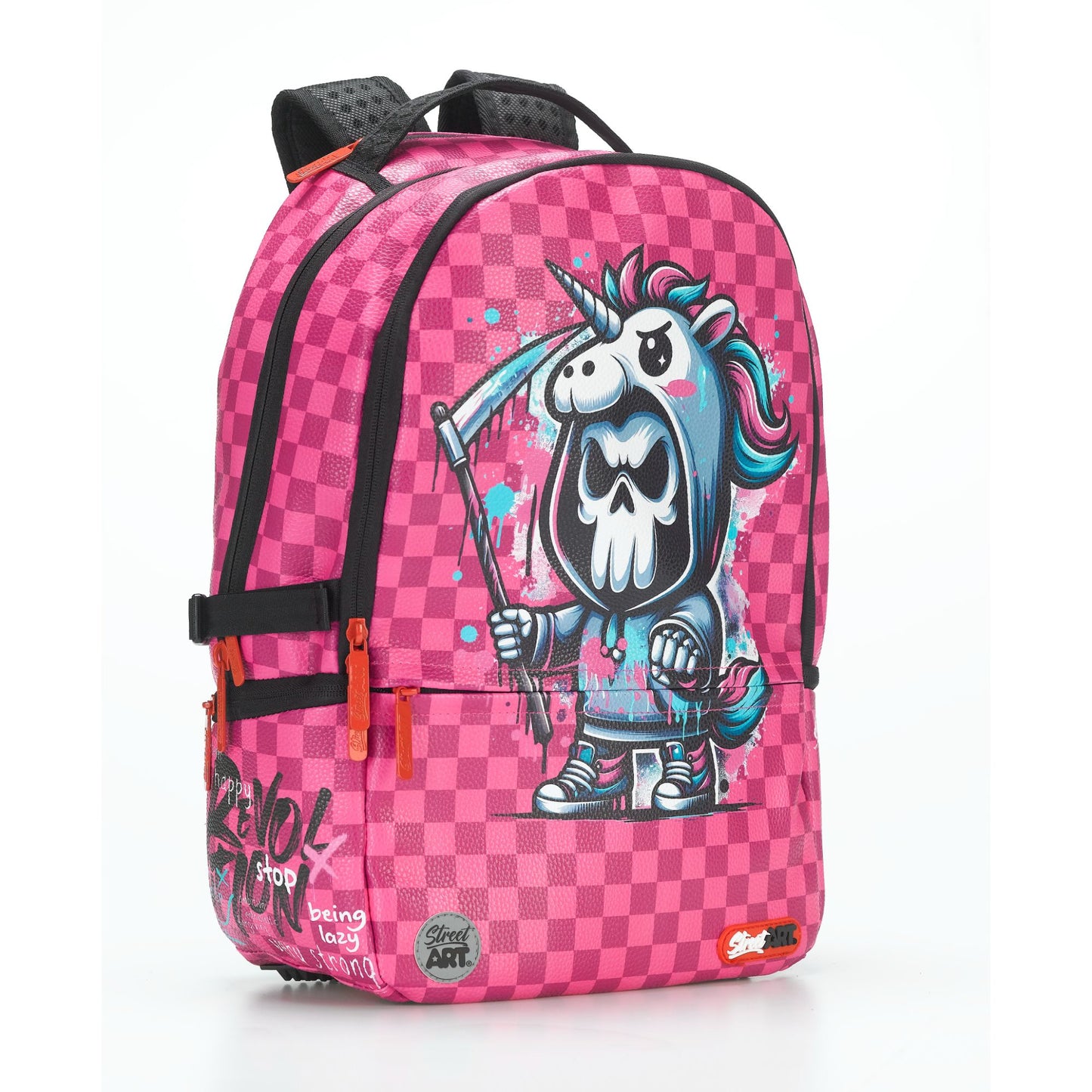תיק גב Street Art Pink Grim Pu