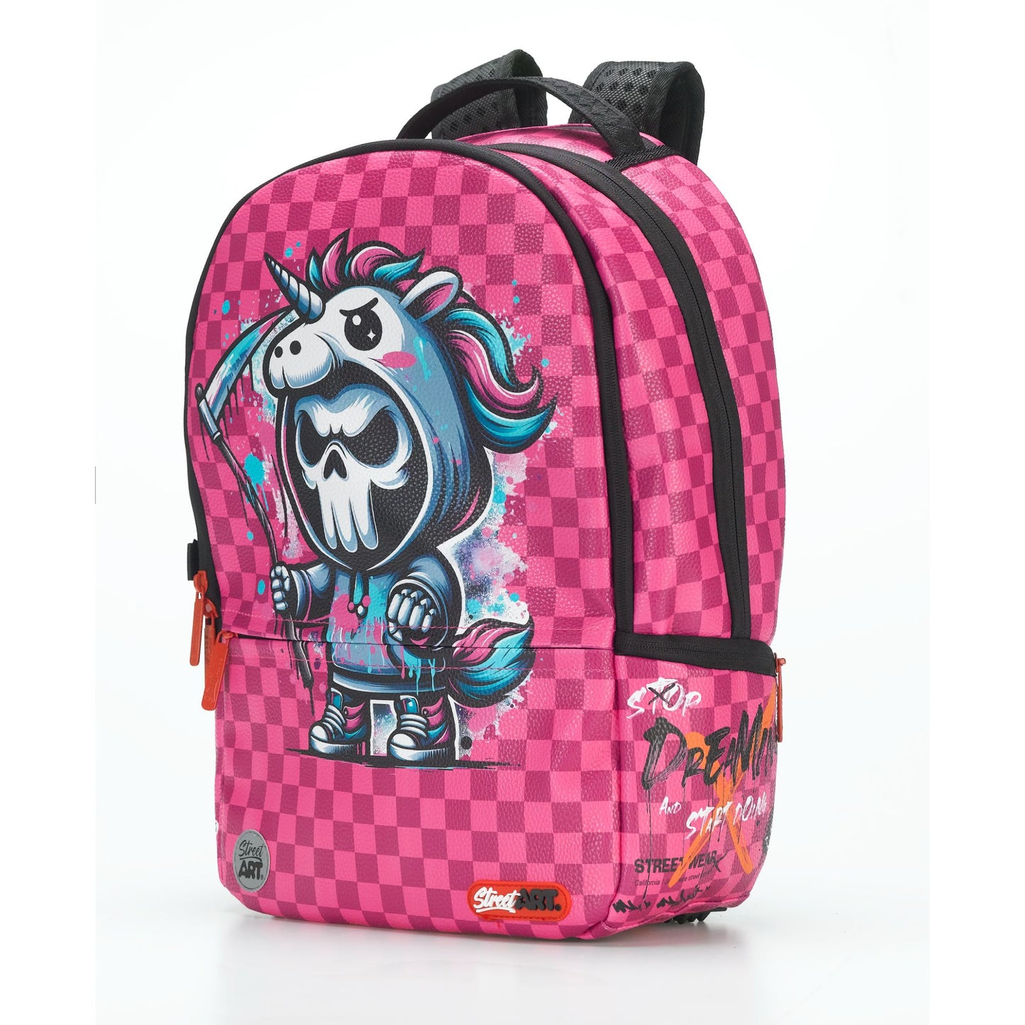 תיק גב Street Art Pink Grim Pu