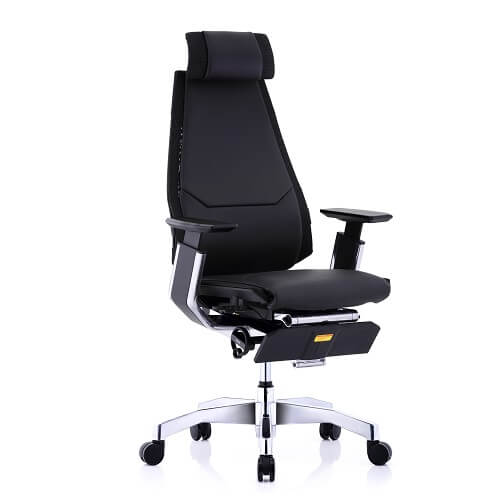 כיסא-ארגונומי-עור-עם-משענת-רגליים-comfort-uk-genidia-luxury-שחור
