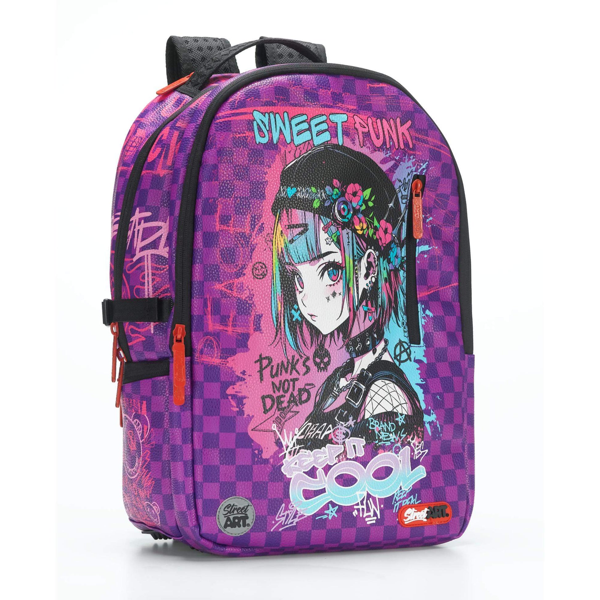 תיק גב 2 ב-1 Street Art Anime Sociaty PU