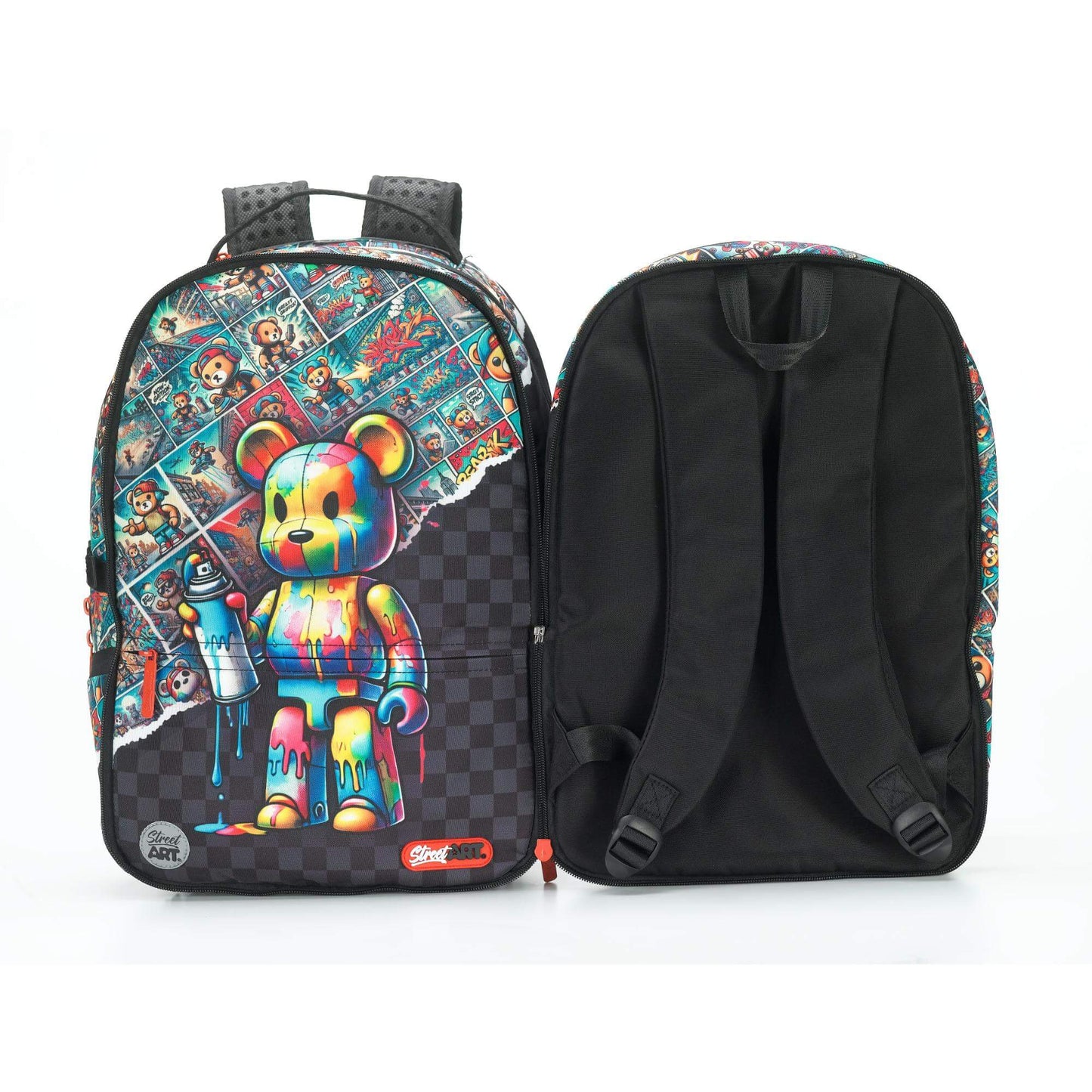 תיק גב 2 ב-1 Street Art Bearbrick