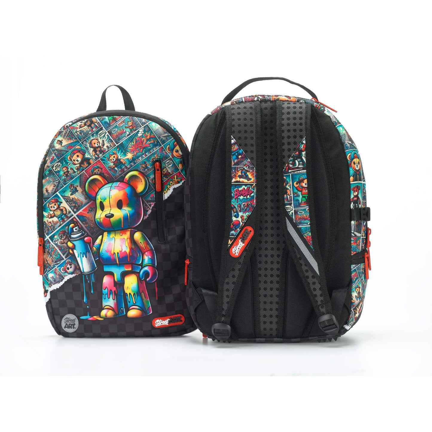 תיק גב 2 ב-1 Street Art Bearbrick