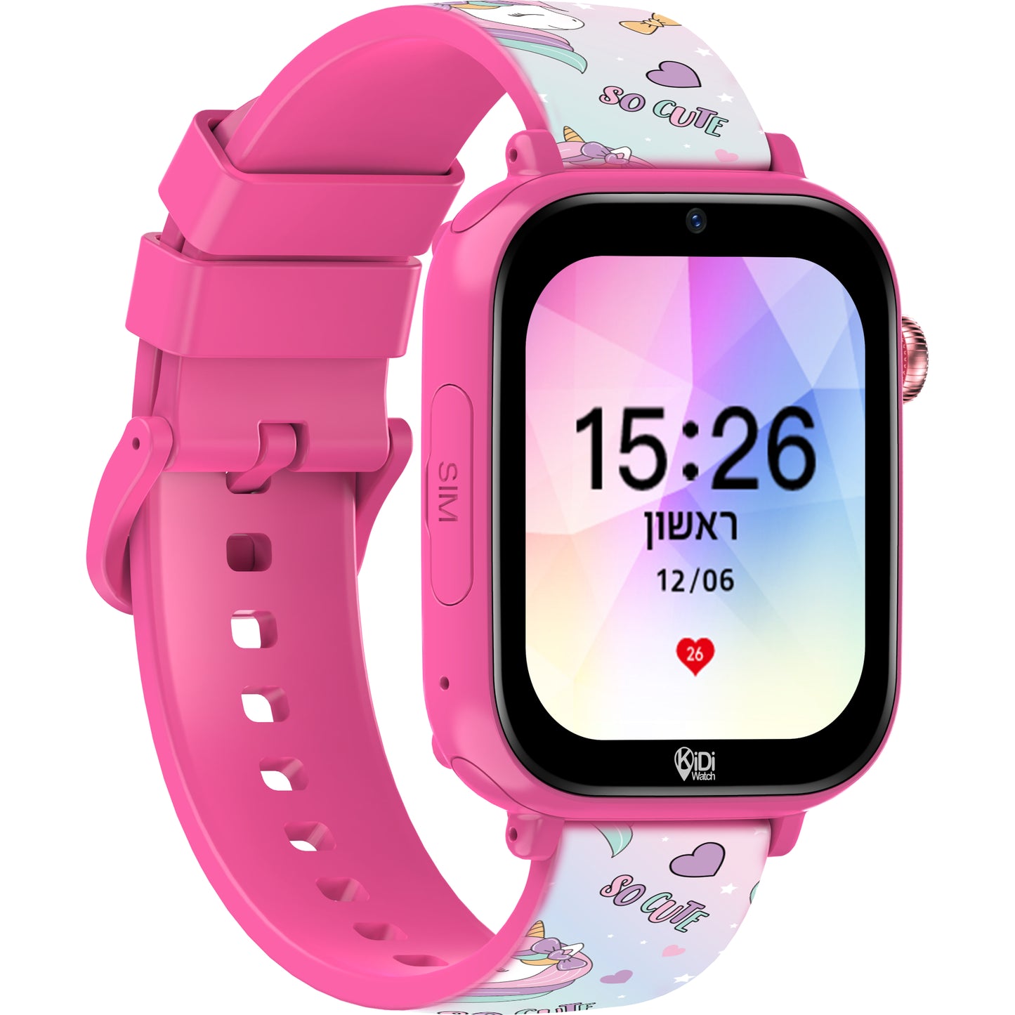 שעון חכם LBS 4G לילדים KidiWatch דגם SWEET