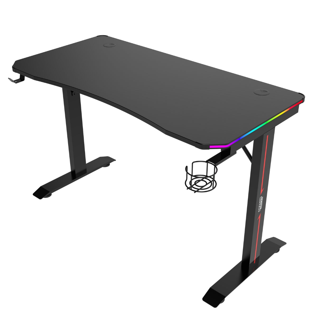 שולחן גיימינג Dragon RGB שחור