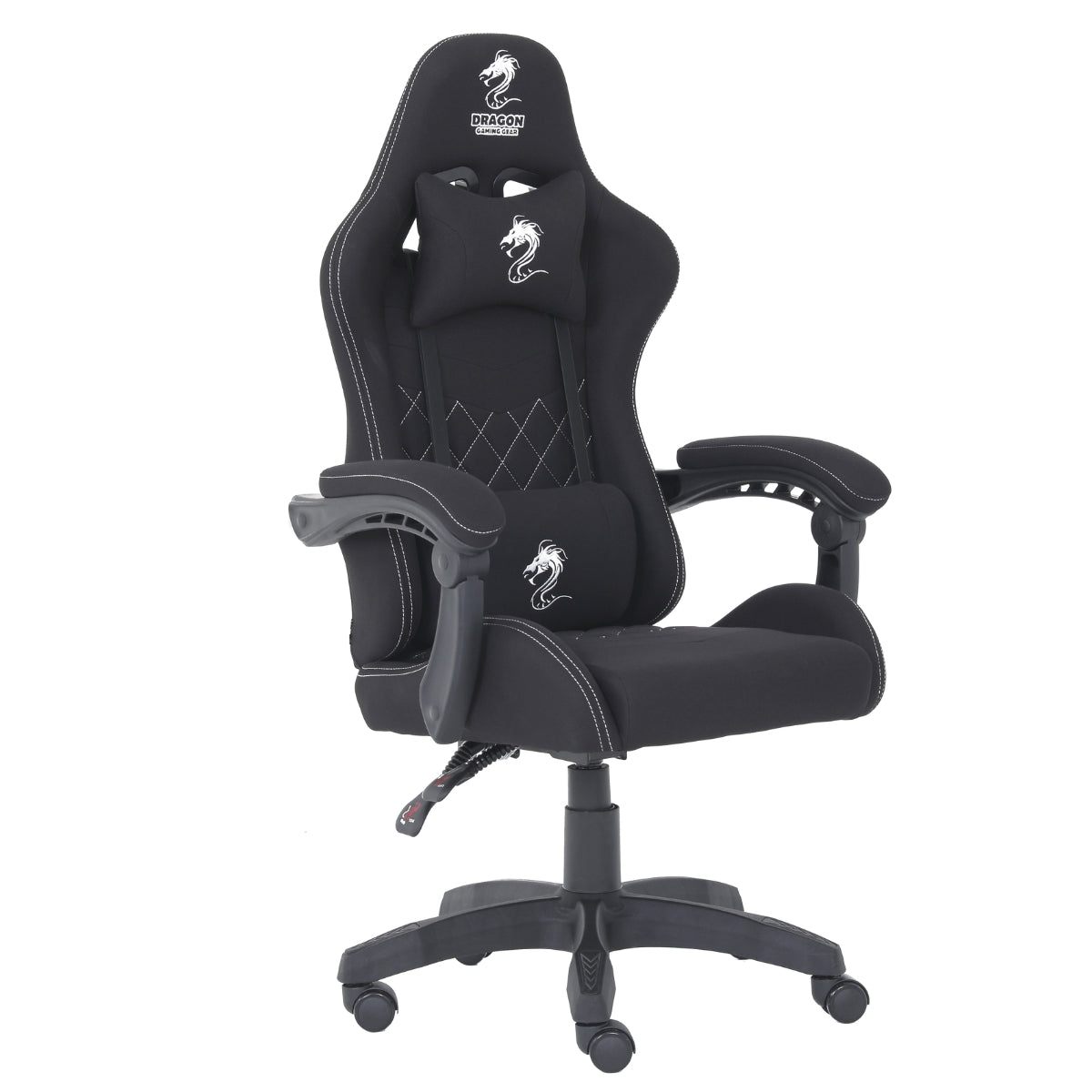כיסא גיימינג בד Dragon Ace שחור _1