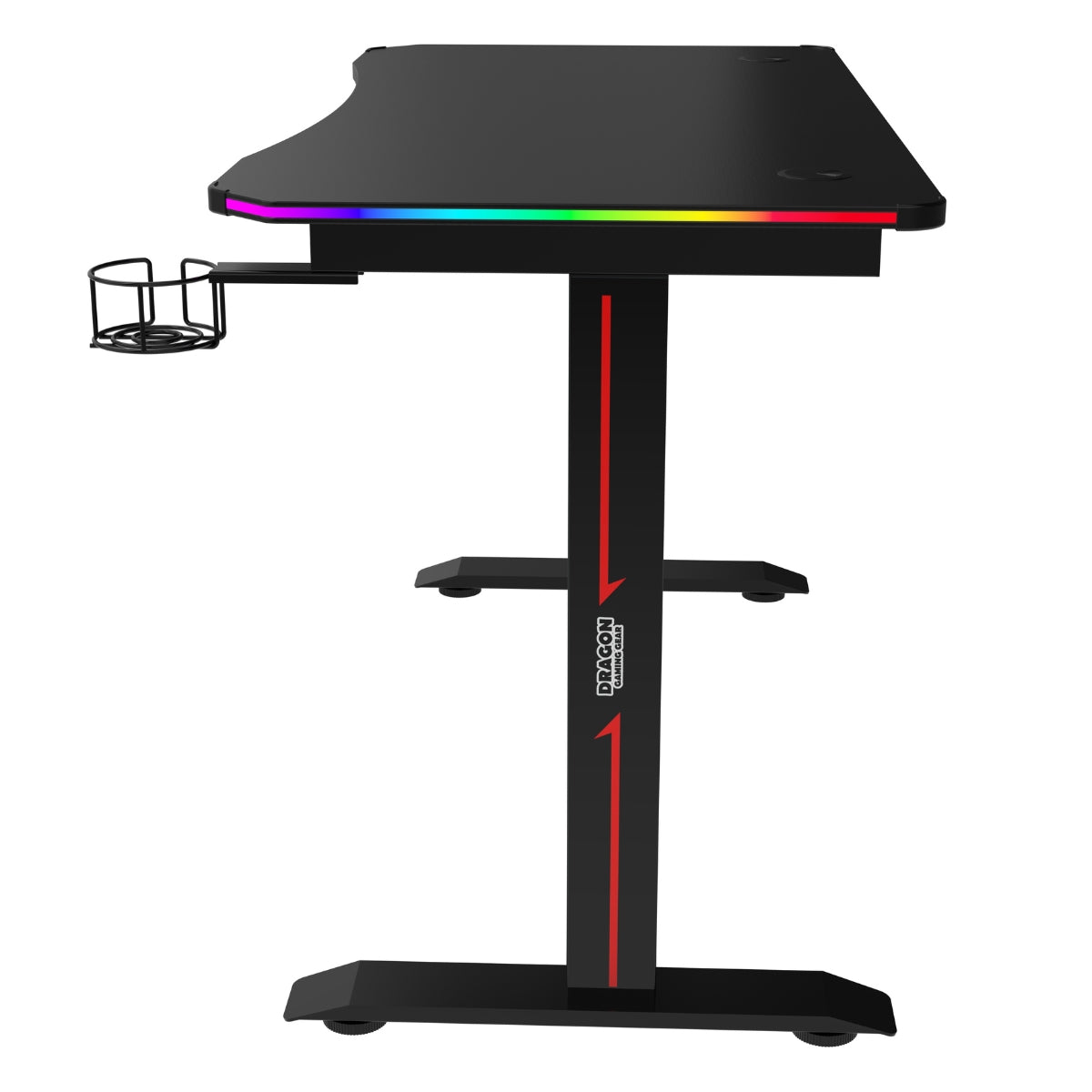 שולחן גיימינג Dragon RGB שחור
