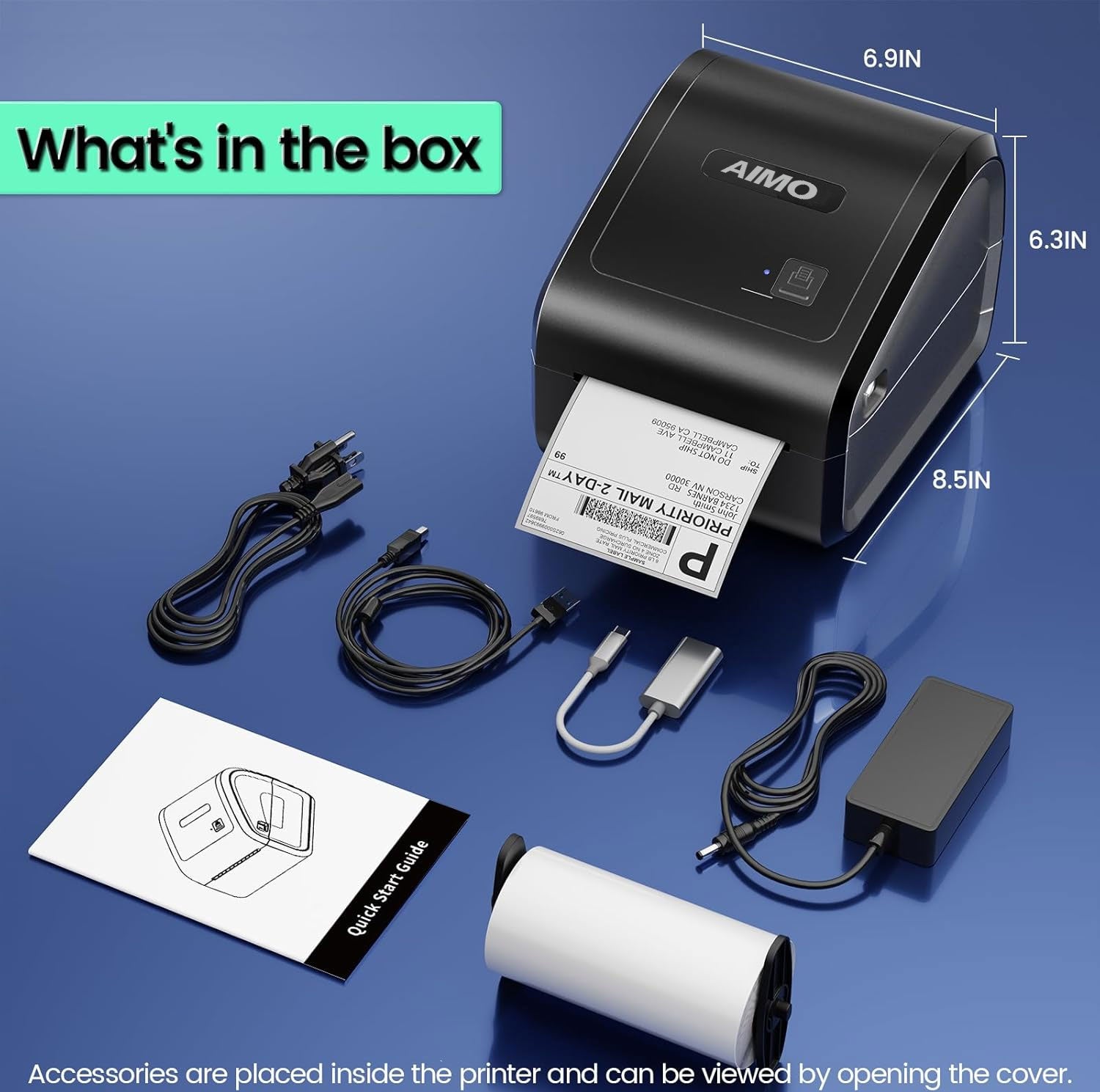 מדפסת תוויות עסקית תרמית Aimo D550BT