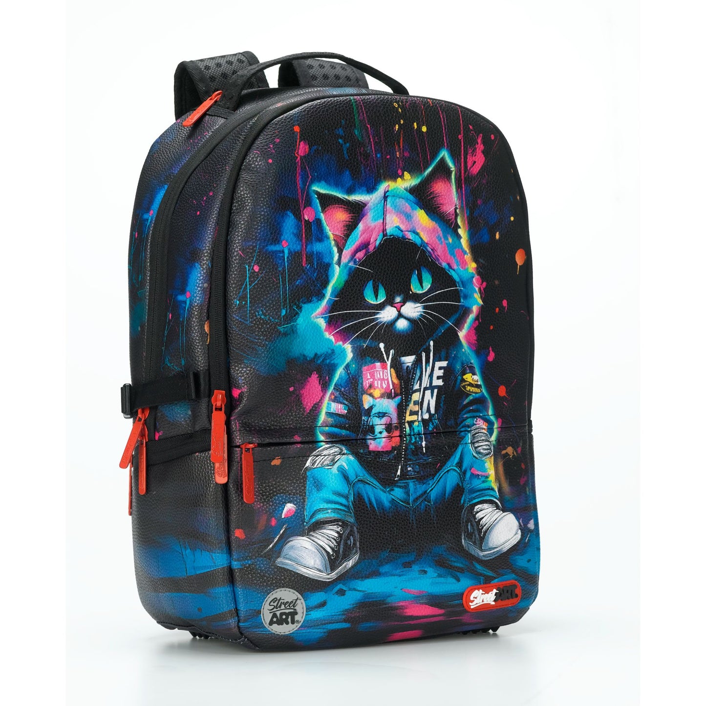 תיק גב Street Art Cat Urban Pu