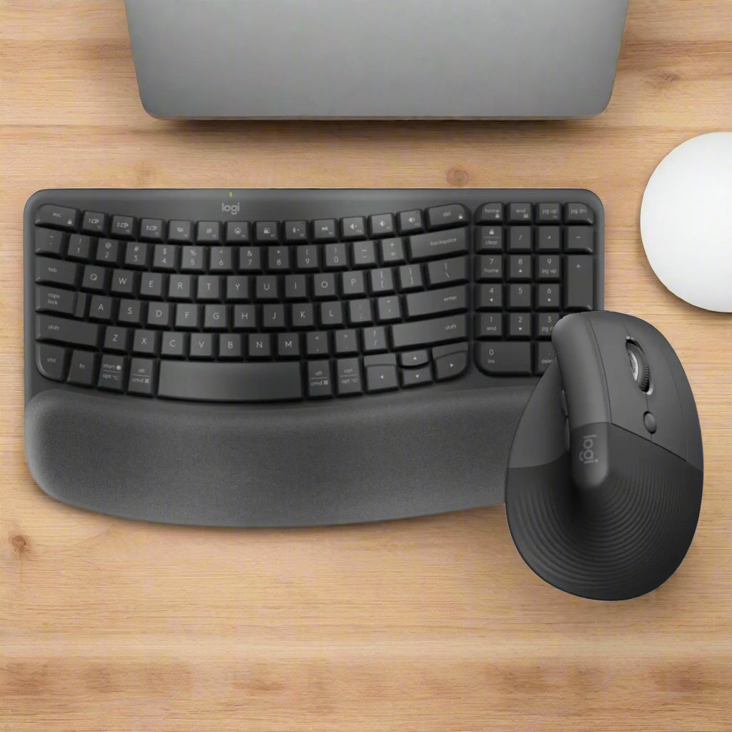 באנדל סט אלחוטי ארגונומי - Logitech