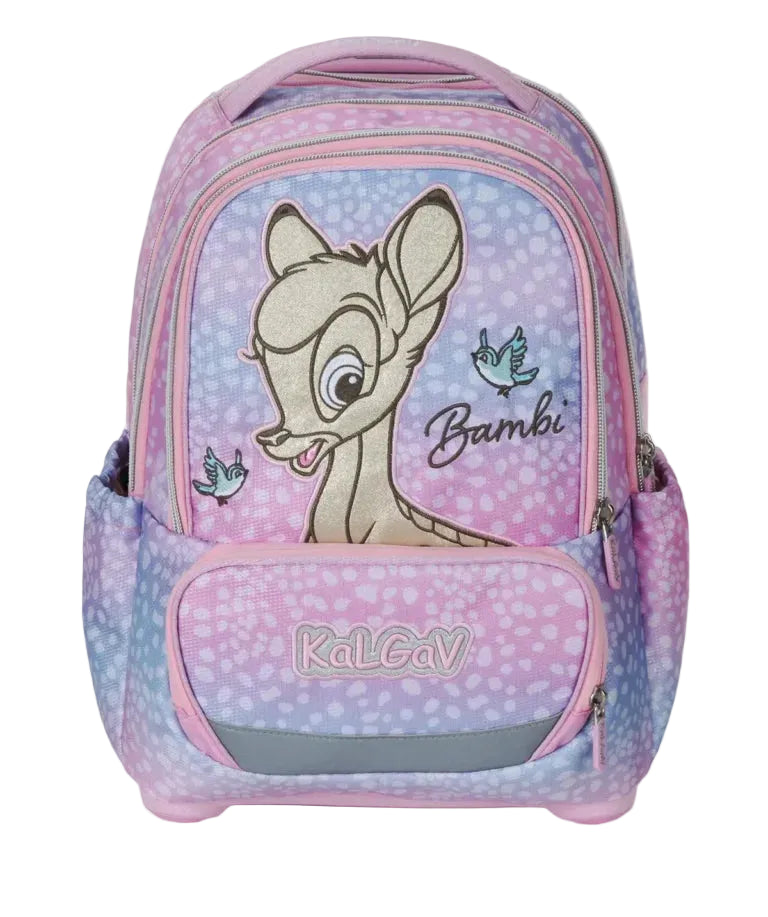 סט תיק טרולי אורטופדי וקלמר Itrolly Bambi ורוד בהיר