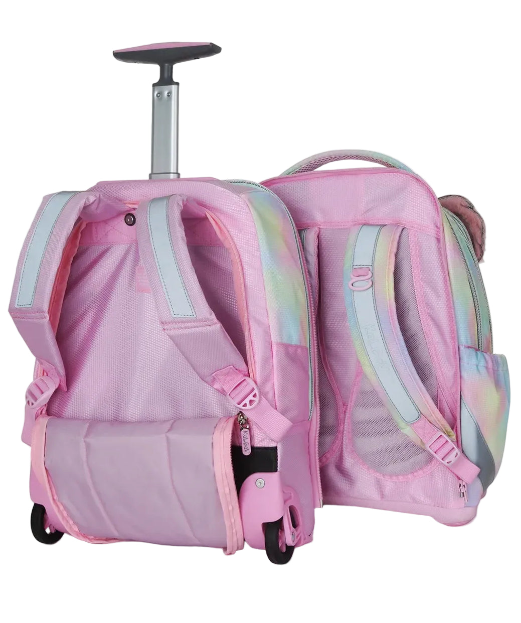 סט תיק טרולי אורטופדי וקלמר Itrolly Sweety ורוד בהיר/פסטל