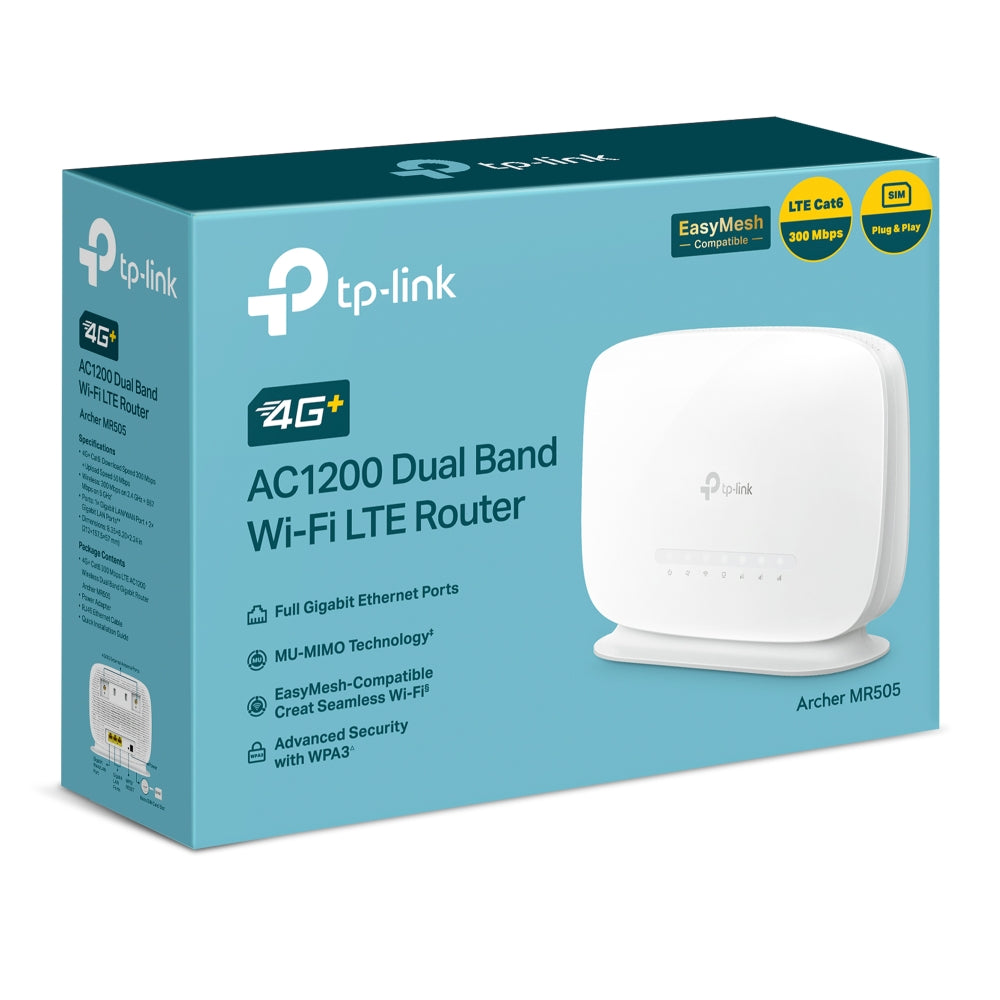 נתב אלחוטי Tp-link Archer MR505 4G+ Cat6 AC1200 Router